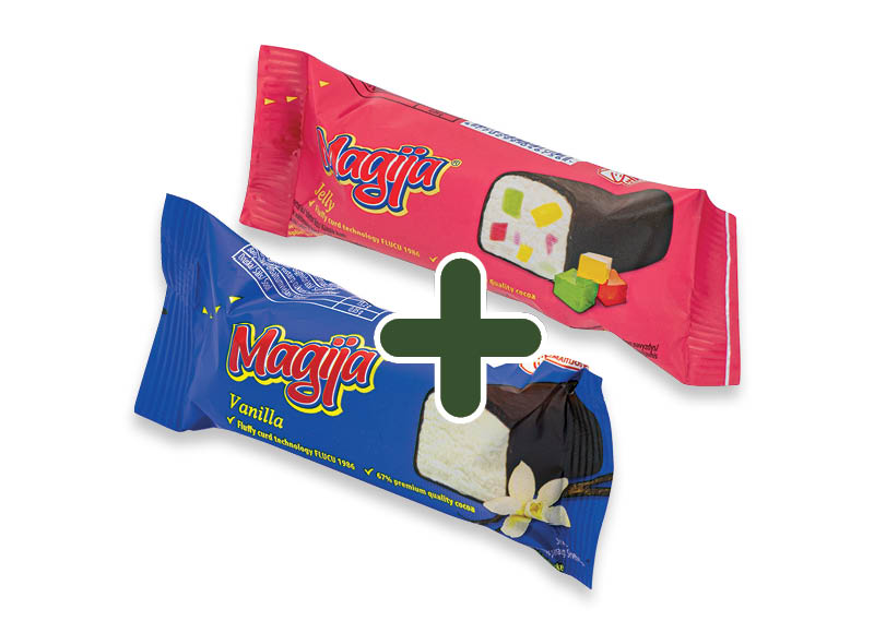 Glaistytas varškės sūrelis MAGIJA
			, 
				 45 g, 10 rūšių, 0,59 Eur/vnt. Ir IKI EXPRESS