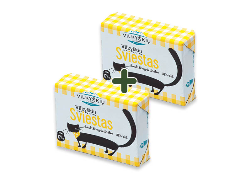 VILKYŠKIŲ sviestas
,
175 g, 82 % rieb., 2,79 Eur/vnt. VILKYŠKIŲ sviestas
,
175 g, 82 % rieb., 2,79 Eur/vnt.
