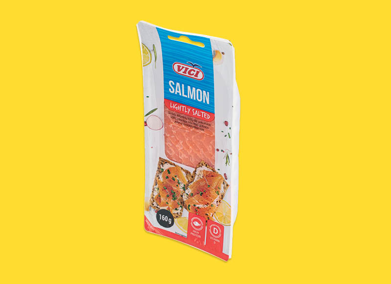 Sūdyta lašišų filė su oda VIČI
			, 
				 160 g, 24,88 Eur/kg