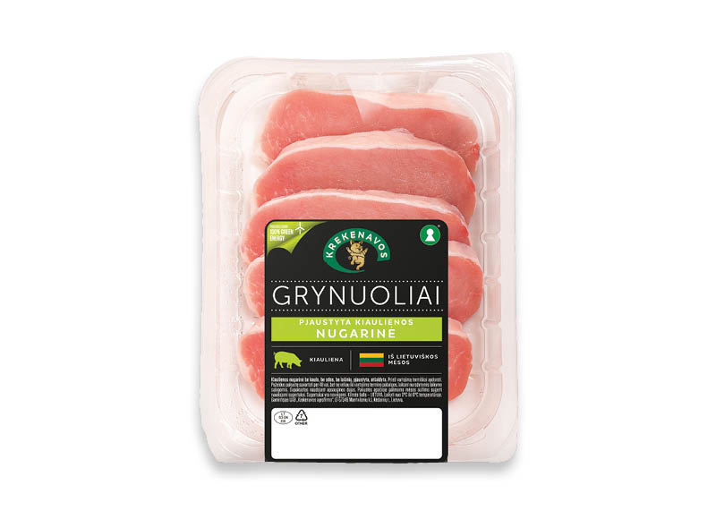 Kiaulienos nugarinė GRYNUOLIAI
			, 
				 360 g, 7,75 Eur/kg