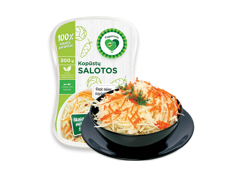 PAGAMINTA IKI kopūstų salotos
			, 
				 300 g, 5,30 Eur/kg. Ir IKI EXPRESS