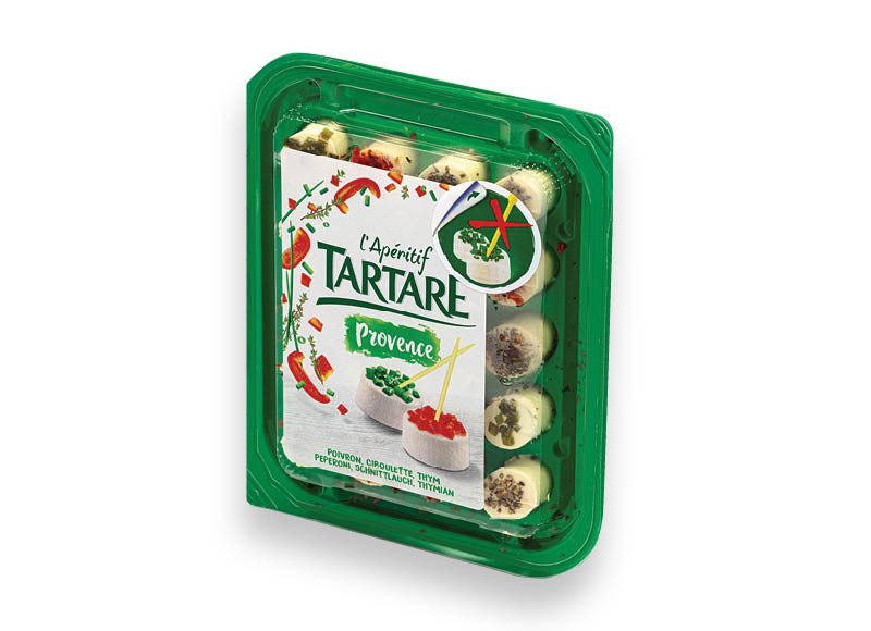Šviežias sūris TARTARE L’APERITIF PROVENCE
			, 
				 100 g, 34,90 Eur/kg. Ir IKI EXPRESS