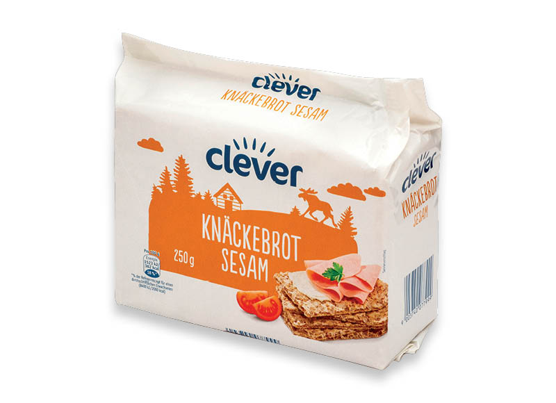 CLEVER traški duonelė su sezamais
			, 
				 250 g, 4,60 Eur/kg