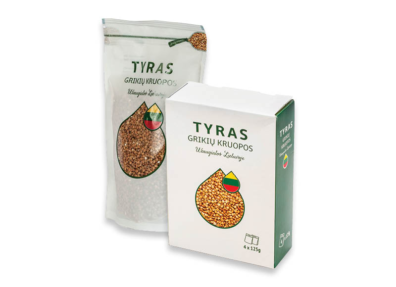 Grikių kruopoms TYRAS
,
500 g, 800 g, 2 rūšių Grikių kruopoms TYRAS
,
500 g, 800 g, 2 rūšių
