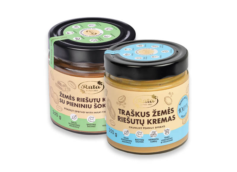Žemės riešutų kremas RŪTA
			, 
				 350 g, 2 rūšių, 8,54 Eur/kg. A lygio parduotuvėse