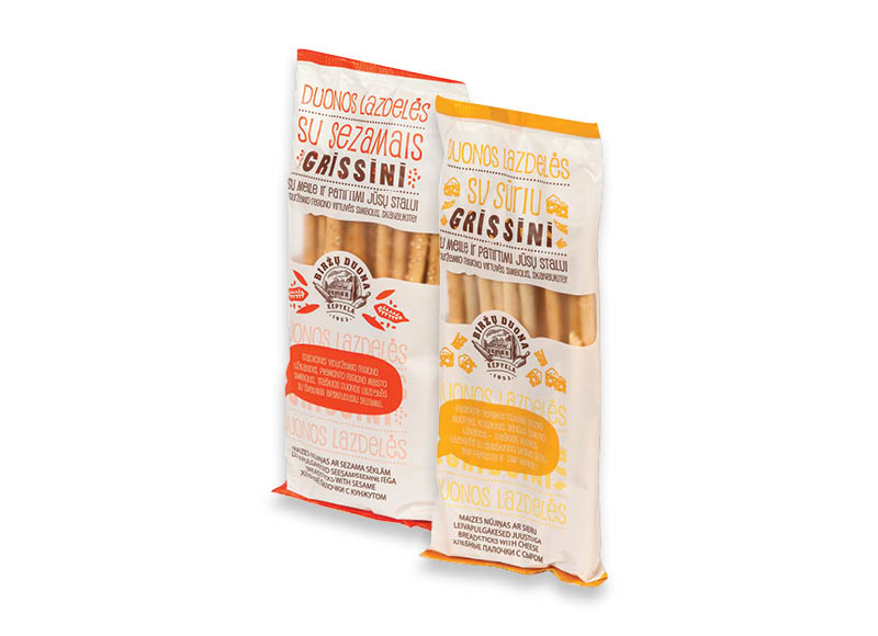 Duonos lazdelės GRISSINI
			, 
				 125 g, 5 rūšių, 7,12 Eur/kg. Ir IKI EXPRESS