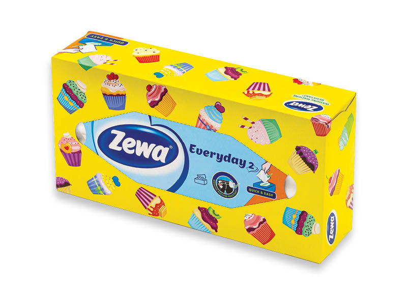 Popierinės servetėlės ZEWA EVERYDAY
			, 
				 100 vnt., 0,01 Eur/vnt. A lygio parduotuvėse