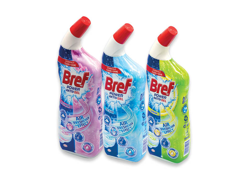 Tualeto valiklis BREF HYGIENE GEL
			, 
				 700 ml, 3 rūšių (tik nuotraukoje pavaizduotoms prekėms), 2,41 Eur/l