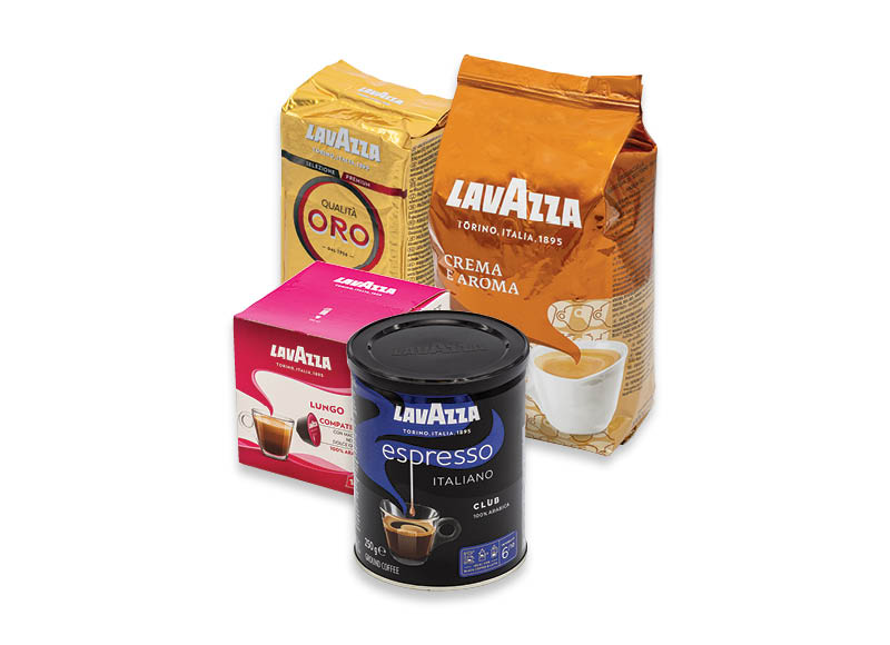 Maltai kavai, kavos pupelėms ir kapsulėms LAVAZZA
			, 
				 Įvairių rūšių. Ir IKI EXPRESS