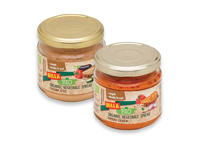 BILLA BIO daržovių užtepėlė
,
180 g, 2 rūšių, 8,28 Eur/kg. A lygio parduotuvėse BILLA BIO daržovių užtepėlė
,
180 g, 2 rūšių, 8,28 Eur/kg. A lygio parduotuvėse