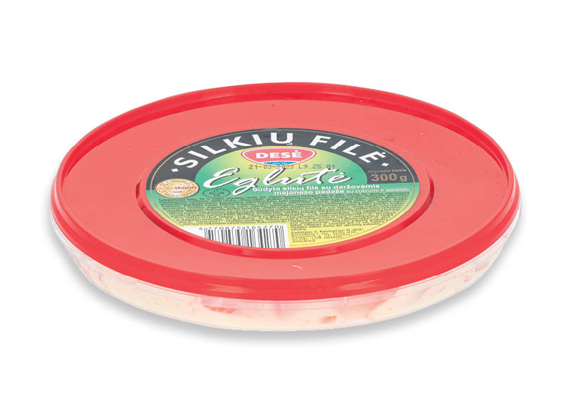 Silkių filė DESĖ EGLUTĖ
,
300 g, 6,63 Eur/kg. A lygio parduotuvėse Silkių filė DESĖ EGLUTĖ
,
300 g, 6,63 Eur/kg. A lygio parduotuvėse