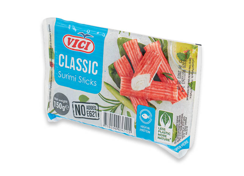 Krabų lazdelės VIČI CLASSIC
			, 
				 150 g, 7,93 Eur/kg