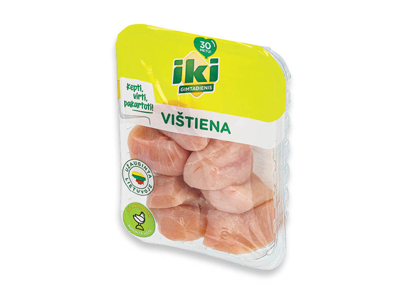 IKI šviežios broilerių filė gabaliukai
,
(užauginta be antibiotikų) 500 g, 8,58 Eur/kg. A lygio parduotuvėse IKI šviežios broilerių filė gabaliukai
,
(užauginta be antibiotikų) 500 g, 8,58 Eur/kg. A lygio parduotuvėse
