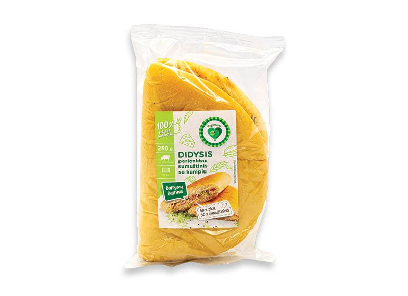 PAGAMINTA IKI DIDYSIS perlenktas sumuštinis su kumpiu
			, 
				 250 g, 11,56 Eur/kg. Ir IKI EXPRESS