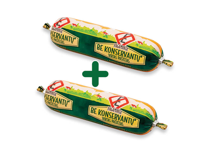 Virtas paštetas PAGAMINTAS BE KONSERVANTŲ
			, 
				 150 g, a. r., 1,89 Eur/vnt.