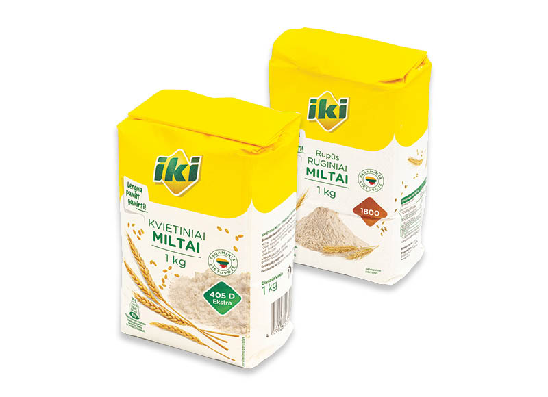 IKI miltams
,
1 kg, 2 kg, 5 rūšių IKI miltams
,
1 kg, 2 kg, 5 rūšių