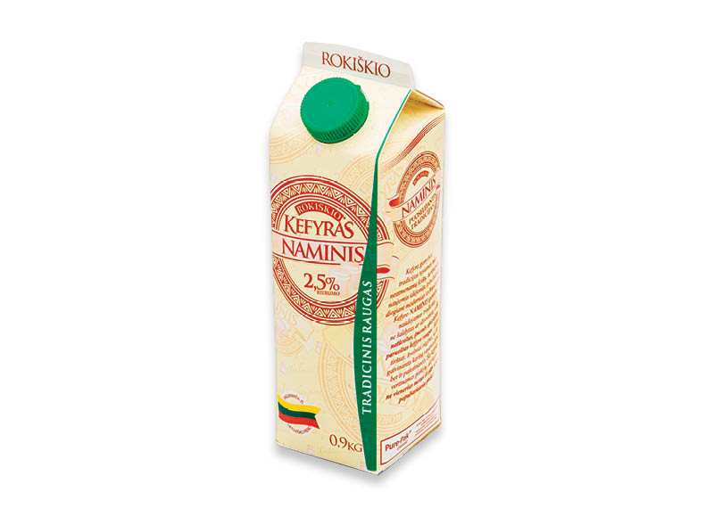 ROKIŠKIO NAMINIS kefyras
			, 
				 0,9 kg, 2,5 % rieb., 1,43 Eur/kg