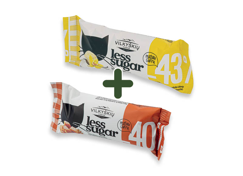 VILKYŠKIŲ glaistytas varškės sūrelis LESS SUGAR
,
40 g, 2 rūšių, 0,65 Eur/vnt. A lygio parduotuvėse VILKYŠKIŲ glaistytas varškės sūrelis LESS SUGAR
,
40 g, 2 rūšių, 0,65 Eur/vnt. A lygio parduotuvėse