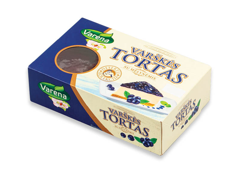 Varškės tortas VARĖNA su mėlynėmis
			, 
				 500 g, 7,98 Eur/kg. A lygio parduotuvėse
