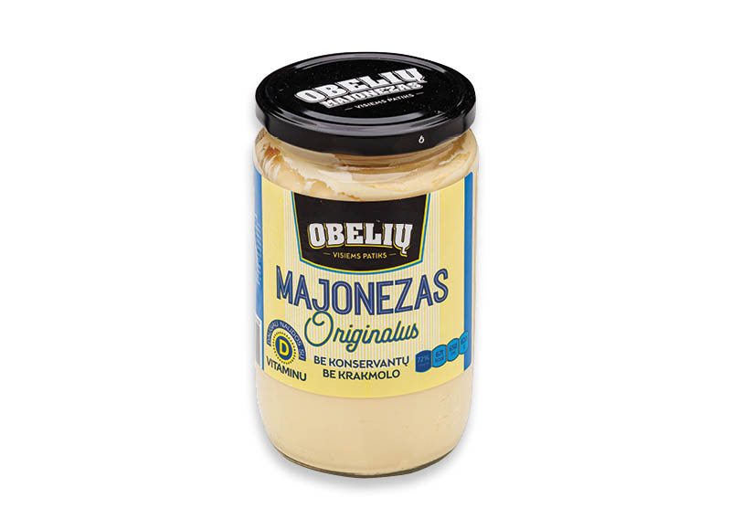 Originalus OBELIŲ majonezas
			, 
				 650 ml, 72 % rieb., 4,29 Eur/l. A lygio parduotuvėse