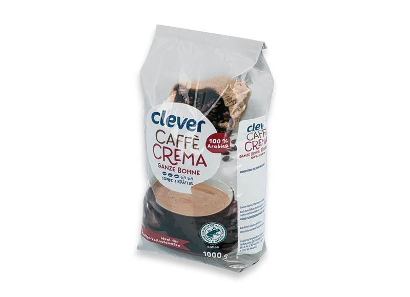 CLEVER kavos pupelės CREMA
,
1 kg CLEVER kavos pupelės CREMA
,
1 kg