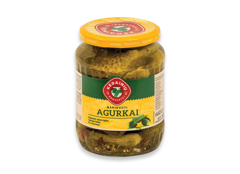 Marinuoti KĖDAINIŲ agurkai
,
660 g, 2,26 Eur/kg. A lygio parduotuvėse Marinuoti KĖDAINIŲ agurkai
,
660 g, 2,26 Eur/kg. A lygio parduotuvėse