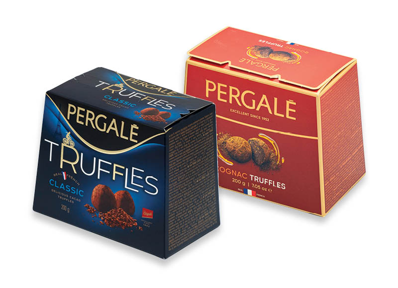 PERGALĖS triufeliai
			, 
				 200 g, 3 rūšių, 11,45 Eur/kg. A lygio parduotuvėse