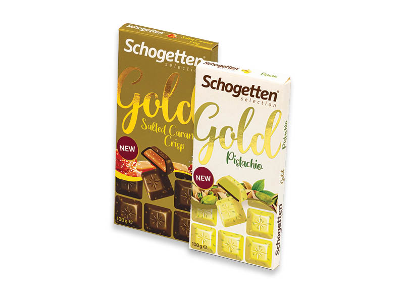 Šokolado gabaliukai SCHOGETTEN GOLD
			, 
				 100 g, 3 rūšių, 13,90 Eur/kg