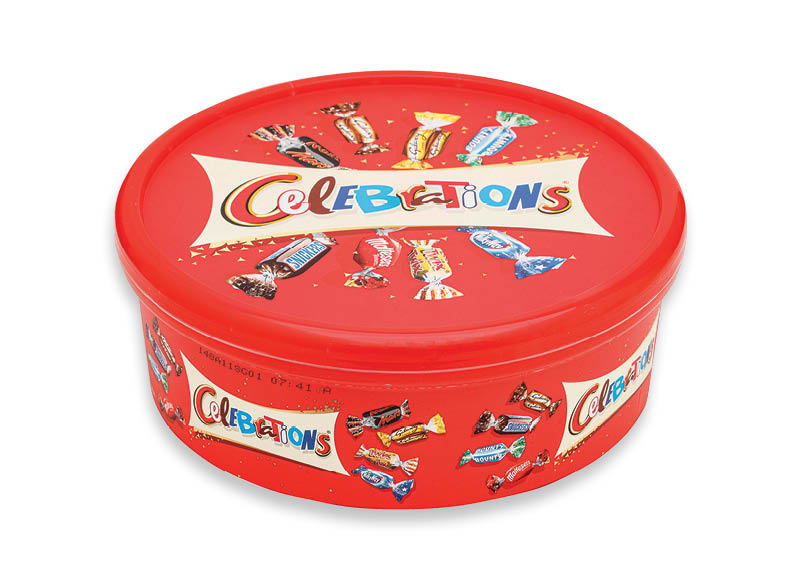 Saldainių dėžutė CELEBRATIONS
			, 
				 650 g, 10,75 Eur/kg. Pasiūlymas galioja iki 03 26 dienos. A lygio parduotuvėse