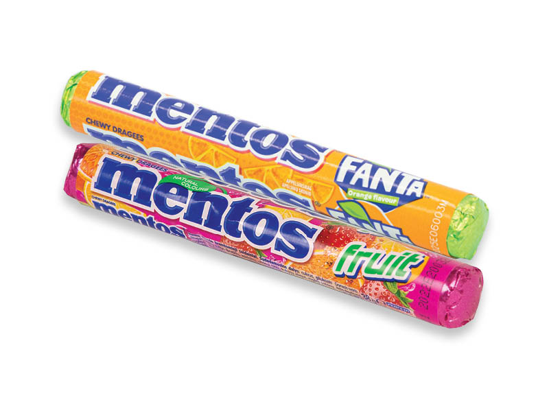 Saldainiams MENTOS
			, 
				 5 rūšių. A lygio parduotuvėse