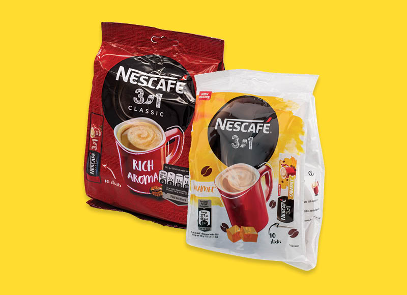 Tirpiosios kavos gėrimas NESCAFE
			, 
				 10 vnt., 4 rūšių. Ir IKI EXPRESS