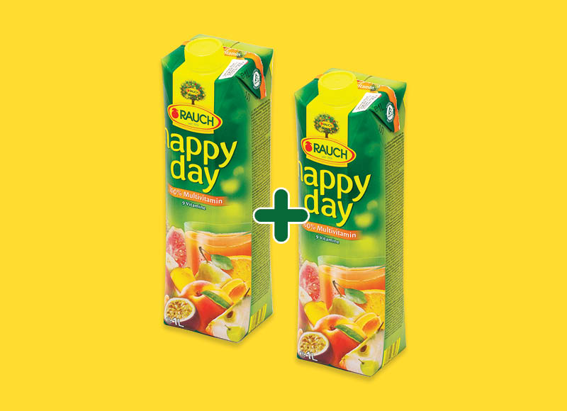 Įvairių vaisių sultys HAPPY DAY
			, 
				 1 l, 2,19 Eur/vnt. A lygio parduotuvėse