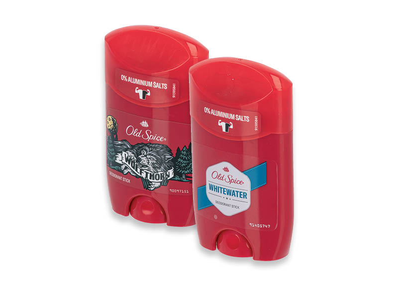 OLD SPICE pieštukinis dezodorantas WOLFTHORN ir WHITEWATER
			, 
				 50 ml, 2 rūšių, 73,80 Eur/l