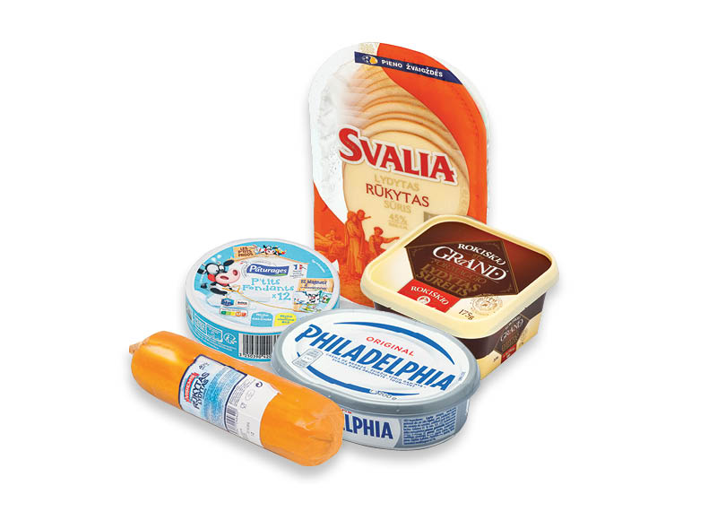 Tepamiesiems ir lydytiems sūriams
			, 
				 Įvairių rūšių. Ir IKI EXPRESS