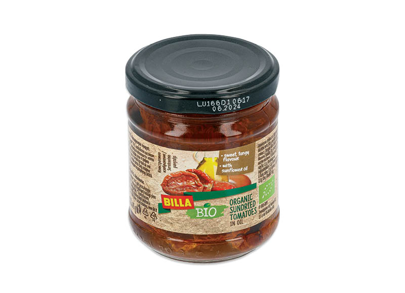 BILLA BIO ekologiški džiovinti pomidorai saulėgrąžų aliejuje
,
190 g, 10,47 Eur/kg. A lygio parduotuvėse BILLA BIO ekologiški džiovinti pomidorai saulėgrąžų aliejuje
,
190 g, 10,47 Eur/kg. A lygio parduotuvėse