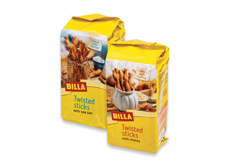 BILLA mielinės tešlos lazdelės
			, 
				 150 g, 2 rūšių, 13,27 Eur/kg. A lygio parduotuvėse