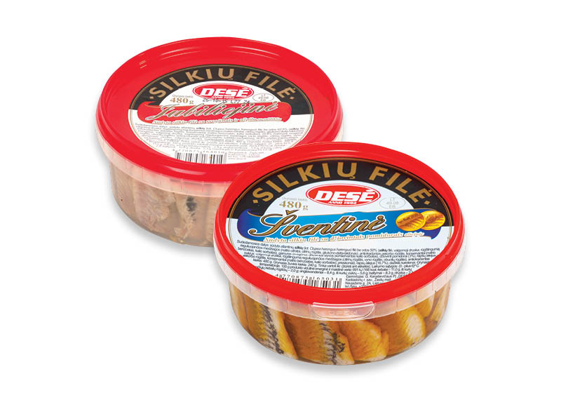 ŠVENTINĖ ir JUBILIEJINĖ silkių filė
			, 
				 480 g, 2 rūšių, 6,15 Eur/kg