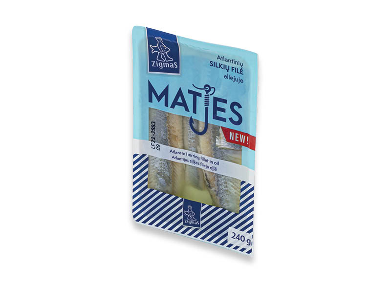 Silkių filė ZIGMAS MATJES aliejuje
			, 
				 240 g, 8,29 Eur/kg. A lygio parduotuvėse