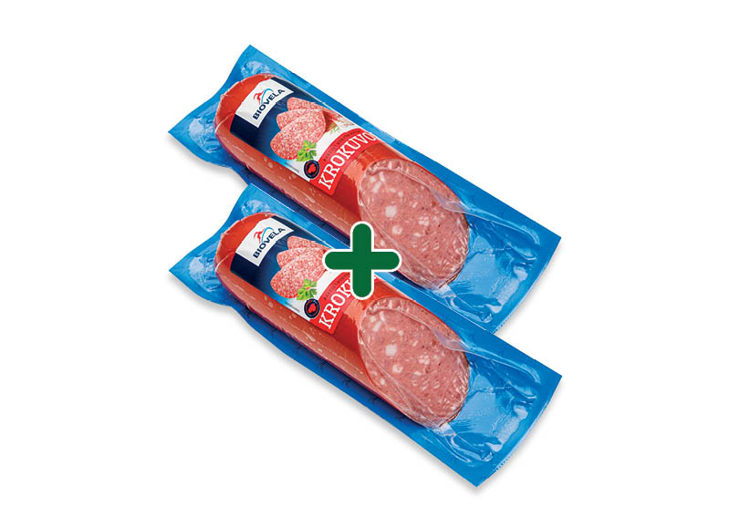 Karštai rūkyta KROKUVOS dešra
			, 
				 400 g, 3,99 Eur/vnt. A lygio parduotuvėse
