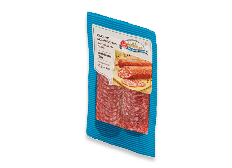 Šaltai rūkytas KAZIUKO skilandukas griežinėliais
			, 
				 90 g, a. r., 19,89 Eur/kg. A lygio parduotuvėse