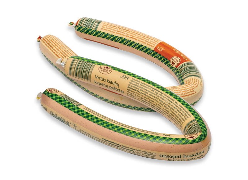KLAIPĖDOS MAISTO paštetams
			, 
				 300 g, 2 rūšių