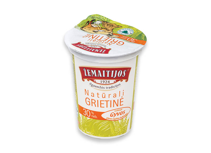 ŽEMAITIJOS grietinė
			, 
				 400 g, 30 % rieb., 5,73 Eur/kg. Ir IKI EXPRESS