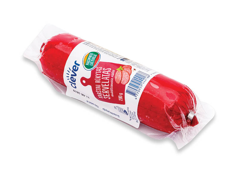 CLEVER karštai rūkytas servelatas
,
280 g, a. r., 5,32 Eur/kg CLEVER karštai rūkytas servelatas
,
280 g, a. r., 5,32 Eur/kg