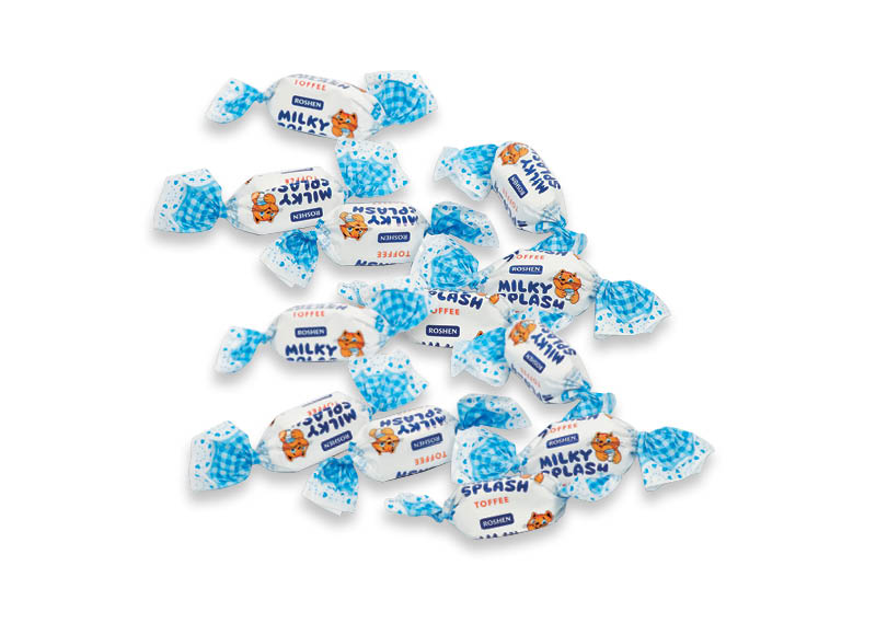 Sveriami saldainiai MILKY SPLASH
			, 
				 1 kg. A lygio parduotuvėse. Ir IKI EXPRESS
