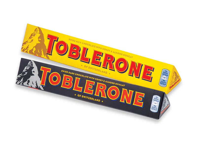 Šokoladas TOBLERONE
			, 
				 100 g, 3 rūšių, 14,90 Eur/kg. A lygio parduotuvėse