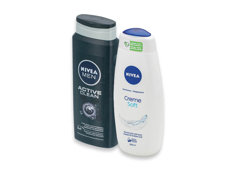 Dušo želė NIVEA
			, 
				 500 ml, 9 rūšių, 7,18 Eur/l
