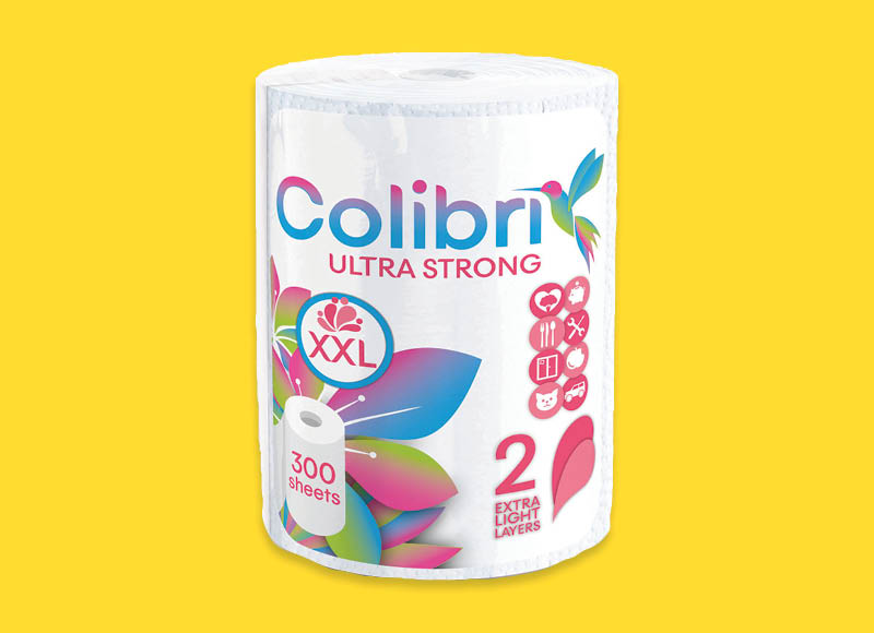 Popierininiai rankšluosčiai COLIBRI XXL
			, 
				 1 vnt. A lygio parduotuvėse