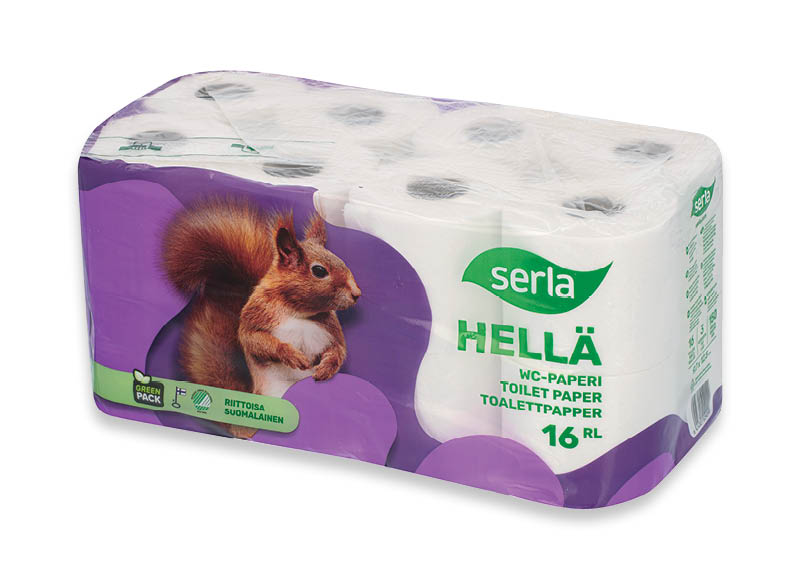 Tualetinis popierius SERLA
			, 
				 16 rit., 3 sl., 0,31 Eur/rit.