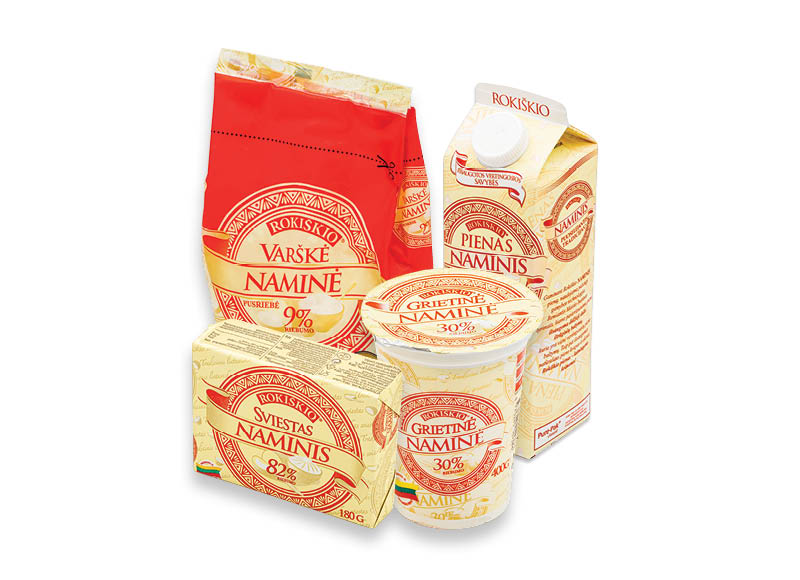 Pieno produktams NAMINIS
			, 
				 Įvairių rūšių. Ir IKI EXPRESS