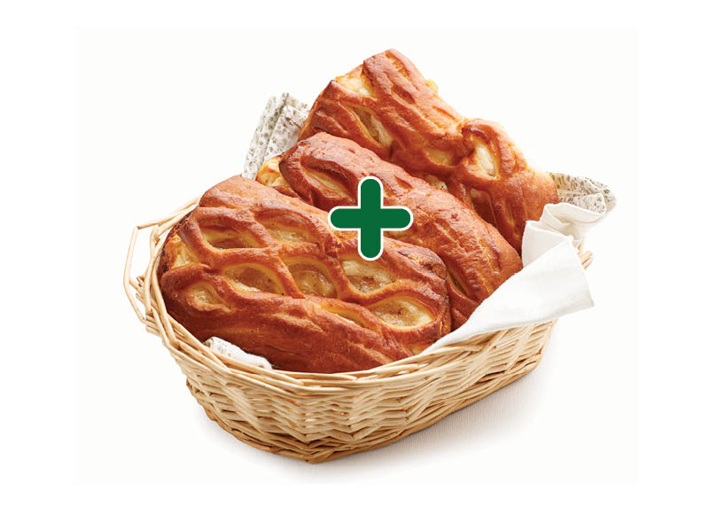 Bandelė su obuolių ir varškės įdarais
,
90 g, 0,89 Eur/vnt. A (1) lygio parduotuvėse Bandelė su obuolių ir varškės įdarais
,
90 g, 0,89 Eur/vnt. A (1) lygio parduotuvėse